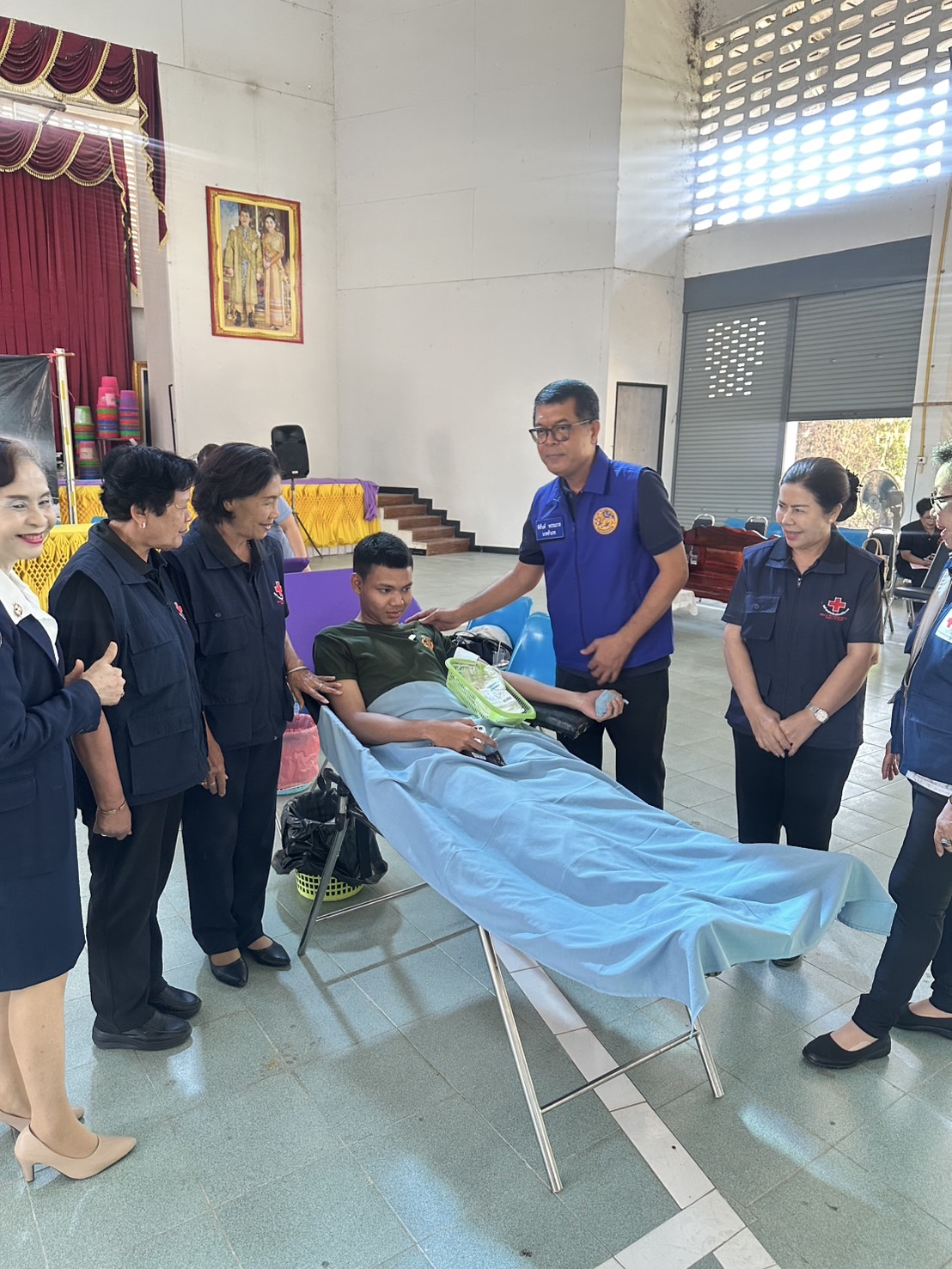 บริจาคโลหิต ณ หอประชุมที่ว่าการอำเภอบึงบูรพ์